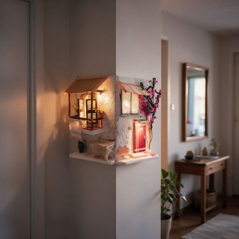 La casa della bouganville d'angolo